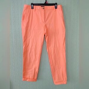 Talbots Relaxed Chino Light Orange Ankle Pants